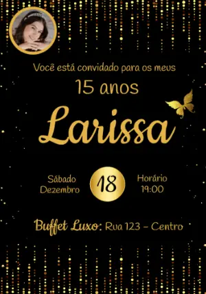Quinceañera Invitation – Static – Convites e Artes Digitais