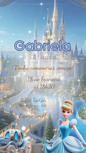 Invitación de cumpleaños Princesas – Estático – Felicity Artes