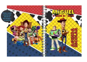 Capa de Agenda Toy Story com Personagens para Editar Online