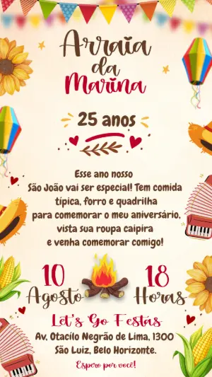 Festa-Junina-Einladung – Statisch – Maria Eduarda de Salvo