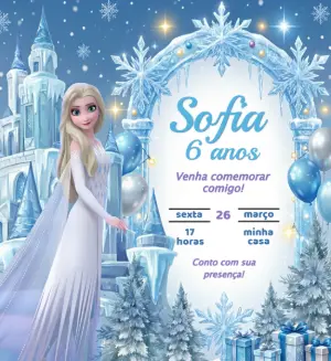 Frozen Birthday Invitation – Static – Fernando Martins