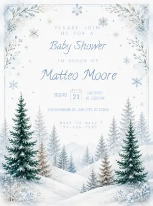 Invito baby shower – Statico – Decore Arte