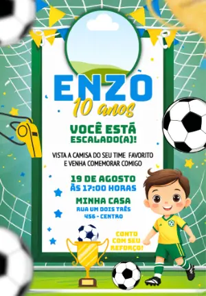 Soccer Birthday Invitation – Static – Jotta