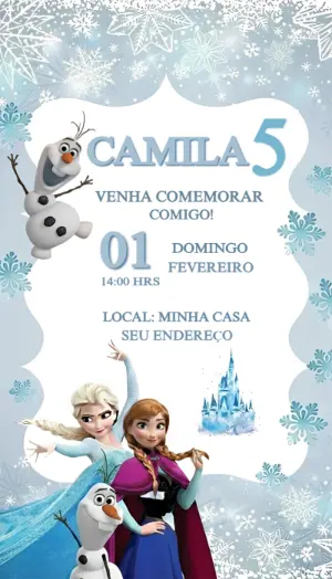 Frozen Birthday Invitation – Static – Fernando Martins