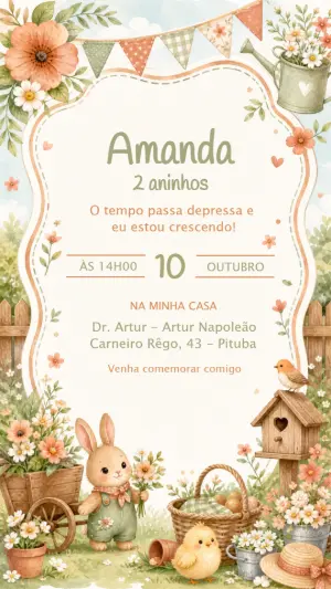 Animals Birthday Invitation – Static – CollorGraph EDITOR