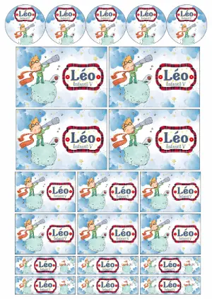 Kit Etiquetas Escolates Pequeno Príncipe Editável para Imprimir
