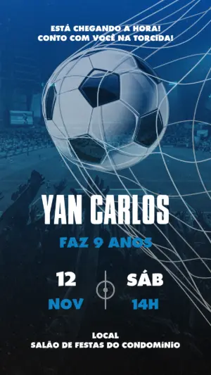 Soccer Birthday Invitation – Static – Voxalis