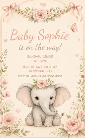 Invito baby shower – Statico – Decore Arte