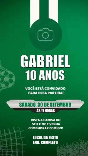 Soccer Birthday Invitation – Static – Decore Arte