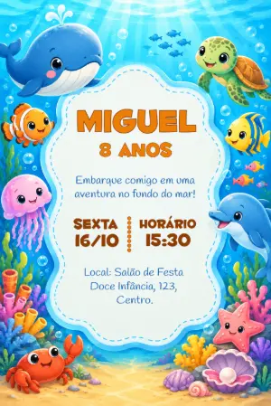 Animals Birthday Invitation – Static – Idesign Personalizados