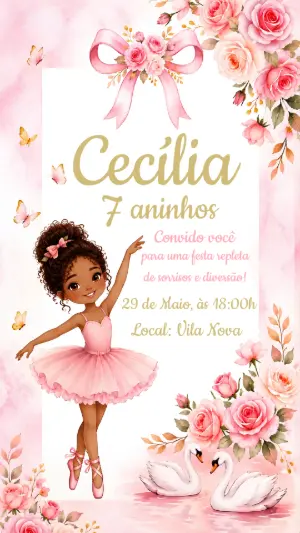 Invitación de cumpleaños Princesas – Estático – Color Art Studio