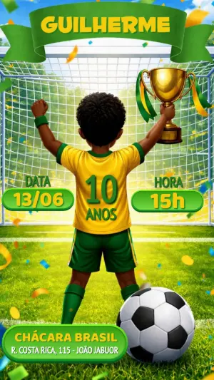 Soccer Birthday Invitation – Static – Maira Chediac