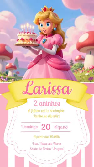 Invitation d'anniversaire Princesses – Statique – CollorGraph Convites