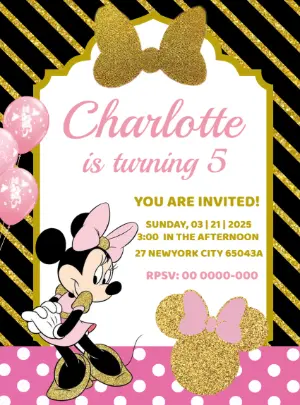 Convite Minnie – Estático – Decore Arte