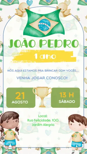 Soccer Birthday Invitation – Static – Felicity Artes