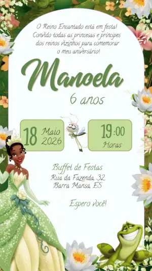 Invitación de cumpleaños Princesas – Estático – Felicity Artes