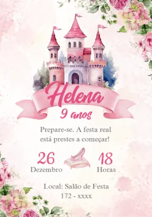 Invito di compleanno Principesse – Statico – Color Art Studio