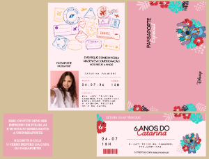 Invitación de cumpleaños Stitch – Estático – Tay