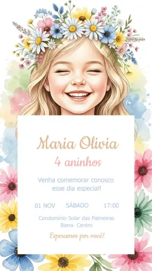 魔法花园生日邀请函 – 静态 – Criativa Sant