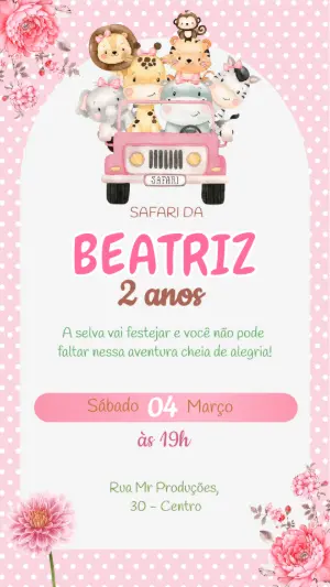 Safari Birthday Invitation – Static – MR Produções