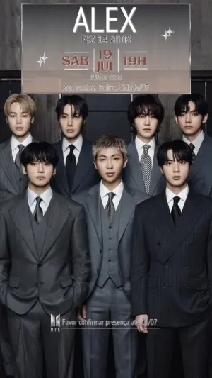 Invitation d'anniversaire KPop Demon Hunters – Statique – Gema Artes Digitais