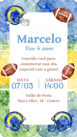 Soccer Birthday Invitation – Static – CollorGraph EDITOR