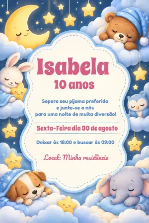 Animals Birthday Invitation – Static – Idesign Personalizados