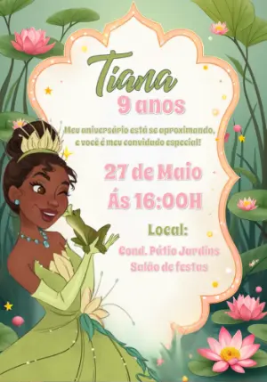 Invito di compleanno Principesse – Statico – Gisele
