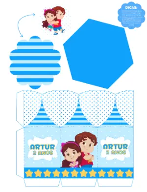 Centro de Mesa PersonalizadoMaria Clara e JP para Editar e Imprimir