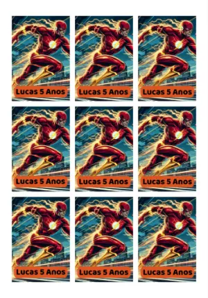 Tag de Aniversário do Flash Editável Online para Imprimir