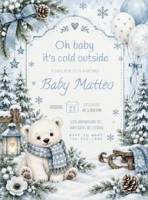 Invito baby shower – Statico – Decore Arte