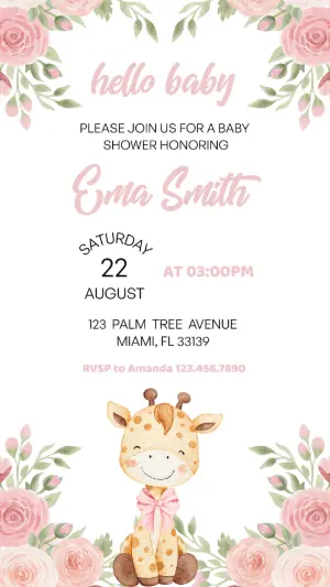 Invito baby shower – Statico – Gley Leobas