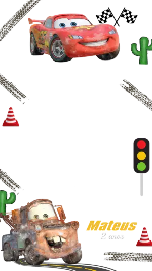 Moldura para Story Aniversário Carros Editável Online
