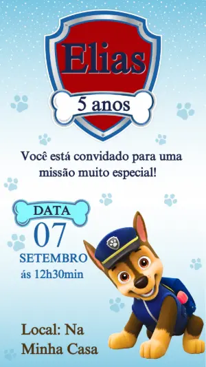 Invito di compleanno Paw Patrol – Statico – darlene silva
