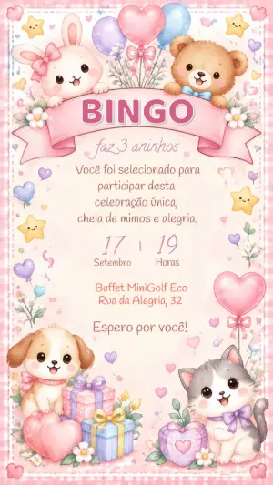 Animals Birthday Invitation – Static – Felicity Artes
