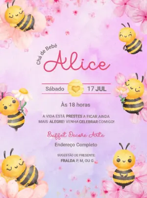 Invito baby shower – Statico – Decore Arte