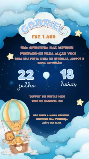 Animals Birthday Invitation – Static – Felicity Artes