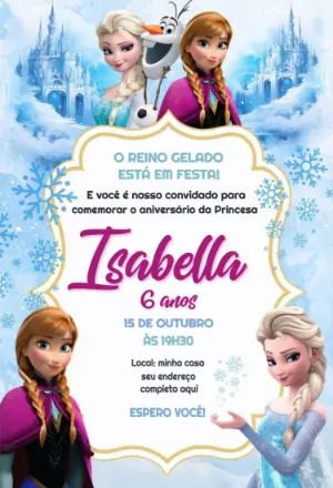 Frozen Birthday Invitation – Static – Fernando Martins