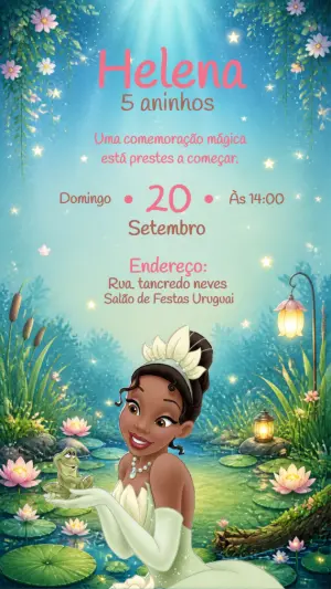 Invitación de cumpleaños Princesas – Estático – CollorGraph Convites