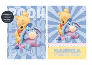 Capa de Agenda Ursinho Pooh e Amigos Editável Online