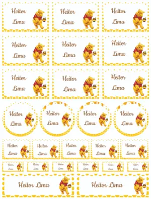 Étiquette scolaire – Statique – Heliene Designer