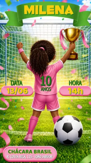 Soccer Birthday Invitation – Static – Maira Chediac