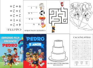 Livro de Atividades Patrulha Canina para Editar Online