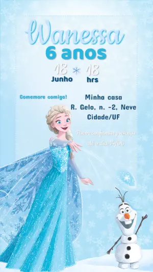 Invitación de cumpleaños Princesas – Estático – Gema Artes Digitais