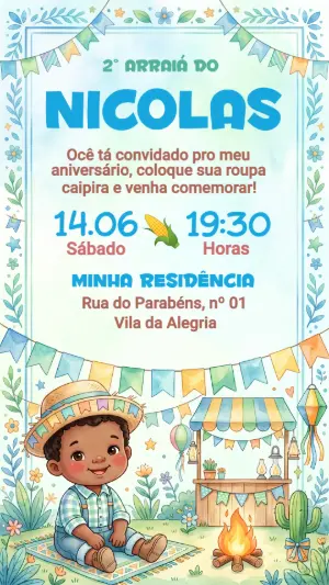 Festa-Junina-Einladung – Statisch – Festôu Convites