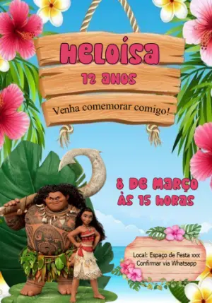 Invito di compleanno Oceania – Statico – Daise