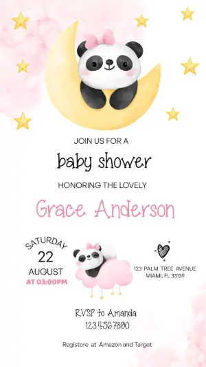 Invito baby shower – Statico – Gley Leobas