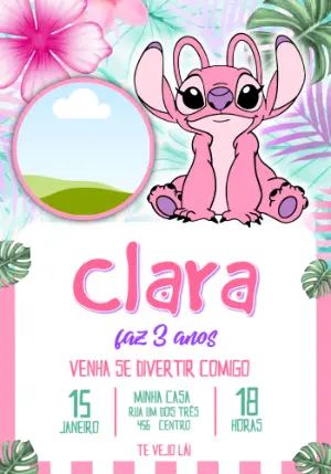 Invitación de cumpleaños Stitch – Estático – Jotta