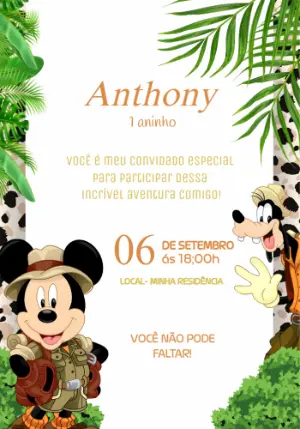 Safari Birthday Invitation – Static – kaline santanna