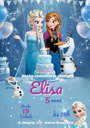 冰雪奇缘生日邀请函 – 动态 – Julia B